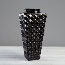 Керамика ручной работы / Floor vase "Rattan" 40 cm