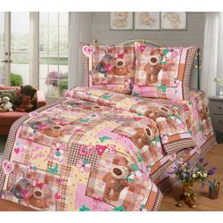 ВладЛен / VladLen / Children's bedding made of coarse calico "Druzhok"