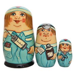 Matryoshka "Doctor", 13 cm