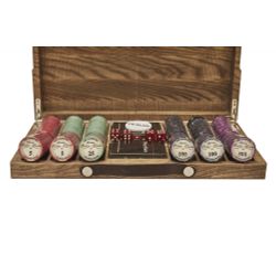GamesDealer / Conjunto de pôquer Valentino para 300 fichas em caixa de cinzas, Partida