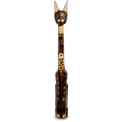 Decor and Gift / Wooden figurine "Cat" 100 cm