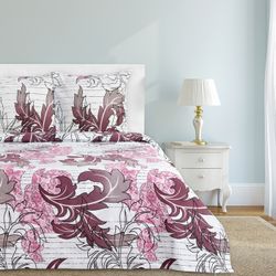 Этель / Bed linen 2 bd. Illustration 175x215 cm, 200x220 cm, 70x70 cm - 2 pieces, 100% cotton, coarse calico