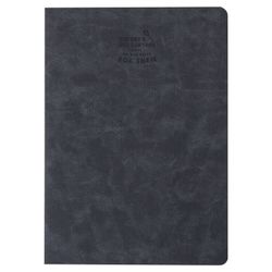 BRAUBERG / Notebook 48 y. checkered cover textured leatherette, stitching, A5 (147x210mm), BLACK, SKY / 10 pcs.