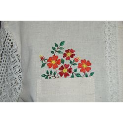 Елецкие кружева / Yelets lace / Women's linen shirt with embroidery