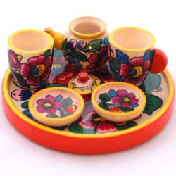 Toy "Tea set with a samovar" polkhovskiy Maydan
