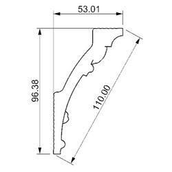 Baseboard ceiling GP-29