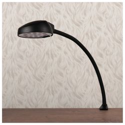 TransVit / Tischleuchte "Vesta S16", auf Klemme mit flexiblem Standfuß, LED, 7 W, schwarz