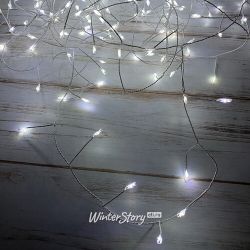 Kaemingk / LED 花环露体积 12 m 240 冷白迷你 LED 灯、白线、控制器、IP44