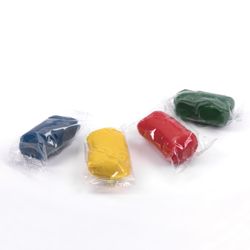 The plasticine plant-based (modeling dough) PYTHAGORAS, 4 colors, 240 g, plastic Cup