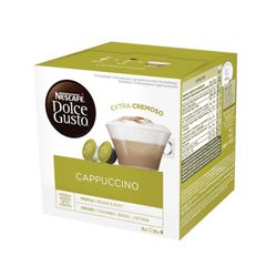 NESCAFE / Capsules for Dolce Gusto Cappuccino coffee machines, natural coffee 8 pcs. x 8 g, milk capsules 8 pcs. x 17 g