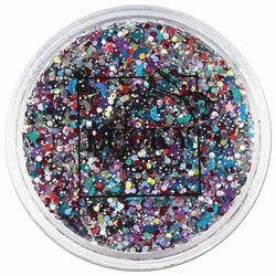 Cosmétiques pour enfants "Mix" gel-paillettes pour corps / visage, 25 ml, avec pinceau, blister, LUKKY