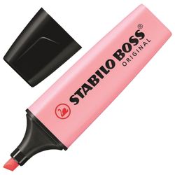 Highlighter STABILO "Boss Pastel" PINK, line 2-5 mm