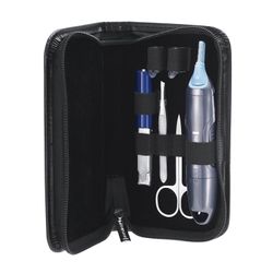 A set of clippers REMINGTON NE3455, trimmer, tweezers, scissors, nail file, tweezers, blue