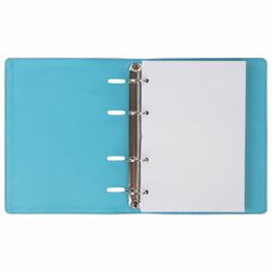 BRAUBERG / Notebook on rings A5 (180x220 mm), 120 sheets, textured leather, "Fusion", brown / blue / 2 pcs.