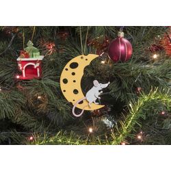 Toy Christmas tree "Rat on the Moon" 7047