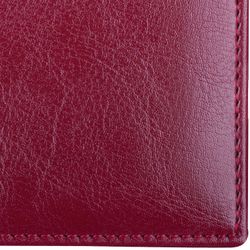 BRAUBERG / Single row business card holder "Imperial", for 20 cards, smooth leather, burgundy