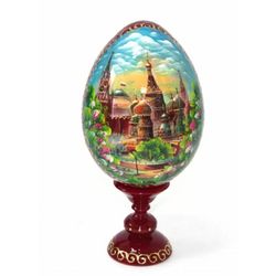 Фабрика Матрешек / Matryoshka Factory / Egg Moscow flowers, 24 cm