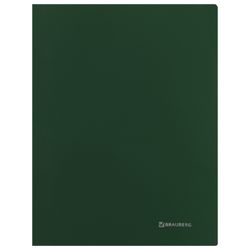 Classeur avec classeur en métal et poche intérieure BRAUBERG "Diagonal", vert foncé, jusqu'à 100 feuilles, 0,6 mm