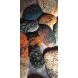 Felted rug "Kamenka", handmade