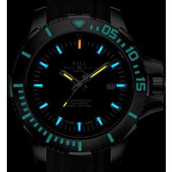 BALL / Schweizer mechanische Titan Armbanduhr Ingenieur Kohlenwasserstoff DM3000A-PCJ-SL
