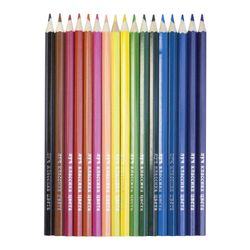 Buntstifte LUCH "Classic", 18 Farben, gespitzt, sechseckig, Kartonverpackung