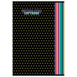 HATBER / Notebook, A4, 48 sheets, staple, cage, cardboard cover, "Patternstyle" / 10 pcs.