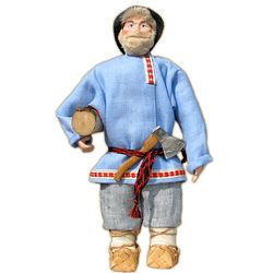 Русские куклы / Russische Puppen / Mann mit Baumstamm, Autorin Maslennikova G.