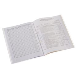Journal of registration of employment contracts and additional agreements, 32 sheets, stitching, plobma, cover of PVC