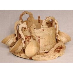 Gift set with a bucket