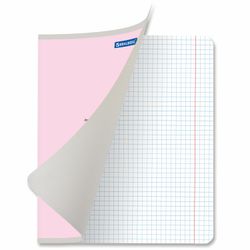BRAUBERG / Notebook 12 y. CLASSIC NEW cage, cardboard cover, PINK / 20 pcs.