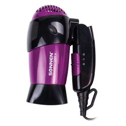 Fen SONNEN HD-209, 1200 W, 2 speed modes, folding pen, black/purple