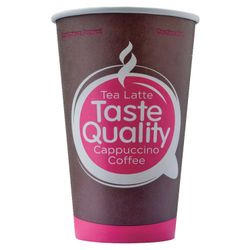 FORMATION / Disposable glasses 400 ml, SET 50 pcs., Paper single-layer, "Taste Quality", cold / hot