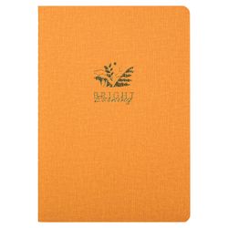 BRAUBERG / Notebook 60 l. point to point cover leatherette matting, stitching, B5 (179x250mm), YELLOW, BRIGHT / 2 pcs.