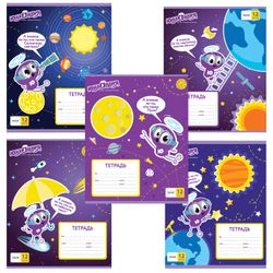 ЮНЛАНДИЯ / Notebook 12 y. line, cardboard cover, "UNLANDIC AND COSMOS" / 20 pcs.