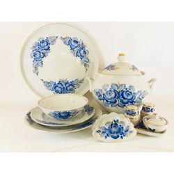 Фарфор Сысерти / Table set "Gzhel"