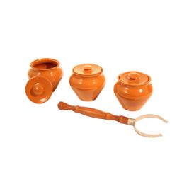 Вятская керамика / Set 1/3, 3 pots 0.7l each