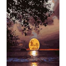 Опт-картина / Peinture par numéros 40x50 Grande lune