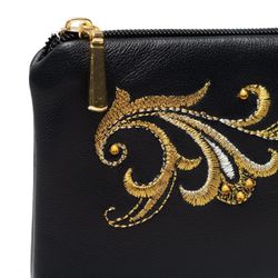 Торжокские золотошвеи / Leather eyeglass case "Curl"