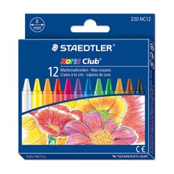 STAEDTLER / Pastelli a cera "Noris Club" 12 colori, cartone, Euro sospensione