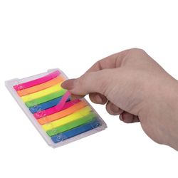 Bookmarks highlighters sheets adhesive BRAUBERG, NEON plastic, 48х6 mm 10 colors x 20 sheets