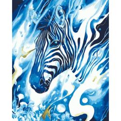 Опт-картина / Pintura por números 40x50 Zebras