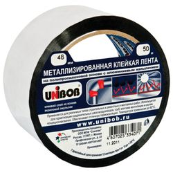 Ruban adhésif UNIBOB / METALLIC 48 mm x 50 m, BASE THIN polypropylène, cintre