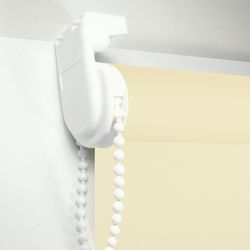 BRABIX 140x175 cm roll curtain, texture - lynnage, protection 55-85%, 200 g/m2, creamy
