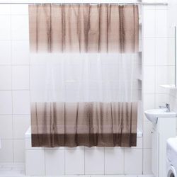 Доляна / Doliana / Curtain for the bathroom "Disco 3D", 180 × 180 cm, EVA, brown color