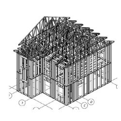 Frame country houses Zhilino option 2, the project 632, the Prod