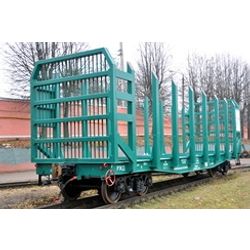Platform wagon for transportation of timber and containers