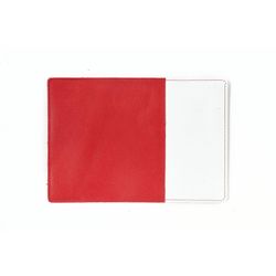 Passport cover combo red with white insert