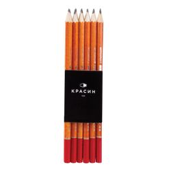 The energy KRASIN pencil, 1 PC., "Redtop", 4V, no gum, toned body, honed