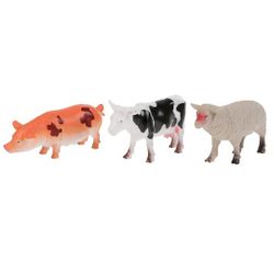 Играем вместе / Let's play together / Set of toys from plastisol "Animals, wild and domestic"