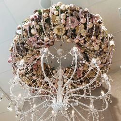 Kaemingk / Snow-covered wreath Nordman 120 cm, MOLDED + PVC